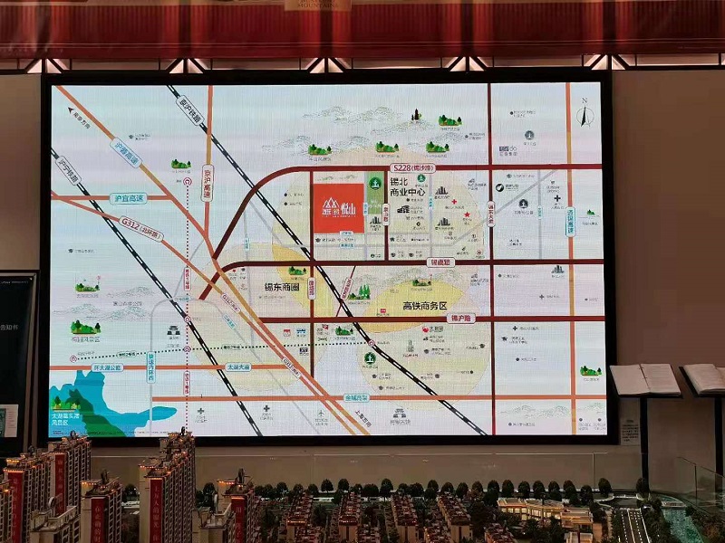 锡北镇某售楼处大屏改造