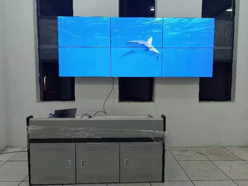 国粮集团斗山分公司46寸LCD液晶拼接屏-BOE46寸3.5mm拼接屏